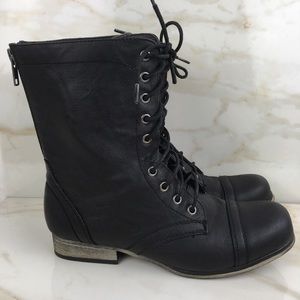 FALLS CREEK ALISA BOOTS/BLACK LEATHER/9 M